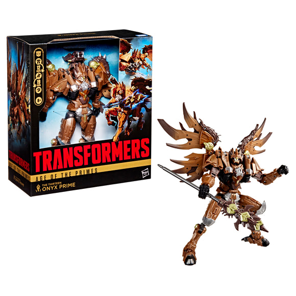 ( Pre Order ) Transformers Age of the Primes Leader Class The Thirteen Onyx Prime Action Figure