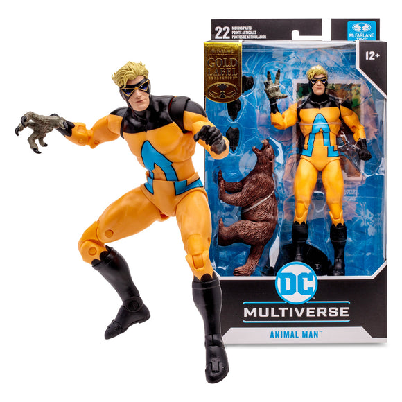IN STOCK! McFarlane DC Multiverse Animal Man (The Human Zoo) Gold Label 7in Action Figure