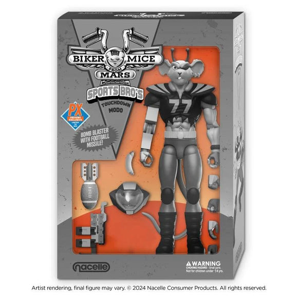 IN STOCK! Biker Mice from Mars Sports Bros Touchdown Modo (Black & White Ver.) PX Previews Exclusive Limited Edition Action Figure