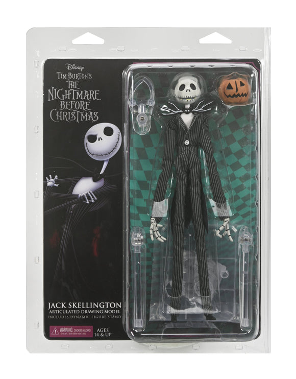 ( Pre Order ) NECA The Nightmare Before Christmas Jack Skellington Clothed Action Figure