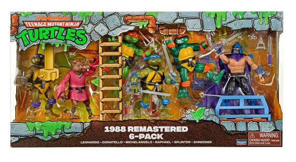 ( Pre Order ) TMNT Classic 1988 Remastered 4.5 Inch Action Figure - 6-Pack