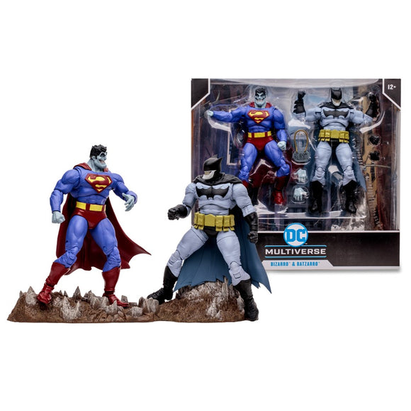 IN STOCK! McFarlane DC Multiverse DC Multiverse Bizarro and Batzarro 7-Inch Scale Action Figure 2-Pack