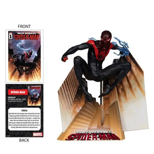 ( Pre Order ) McFarlane Marvel Wave 2 Spider-Man Miles Morales: Spider-Man #1 1:10 Scale Posed Figure with Scene