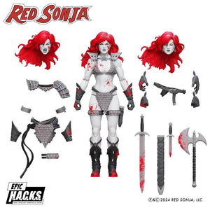 ( Pre Order ) Red Sonja Epic H.A.C.K.S. Red Sonja (Black, White & Red) PX Previews Exclusive 1/12 Scale Action Figure