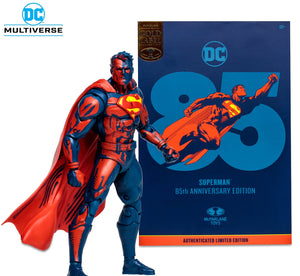 IN STOCK! McFarlane SUPERMAN 85TH ANNIVERSARY (GOLD LABEL) SDCC EXCLUSIVE