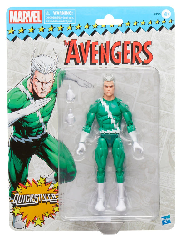 IN STOCK! Marvel Legends Series Quicksilver, Avengers Retro Marvel Comics 6 Inch Action Figure