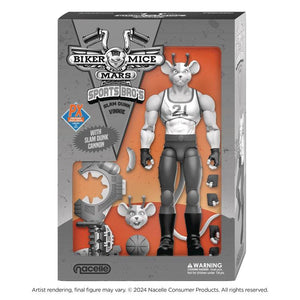 ( Pre Order ) Biker Mice from Mars Sports Bros Slam Dunk Vinnie (Black & White Ver.) PX Previews Exclusive Limited Edition Action Figure