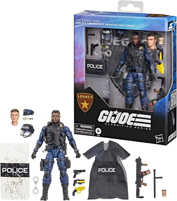 IN STOCK! G.I. Joe Classified Series Legacy Collection: Action Joe — Police Emergency Service Unit (ESU) 6 inch Action Figure