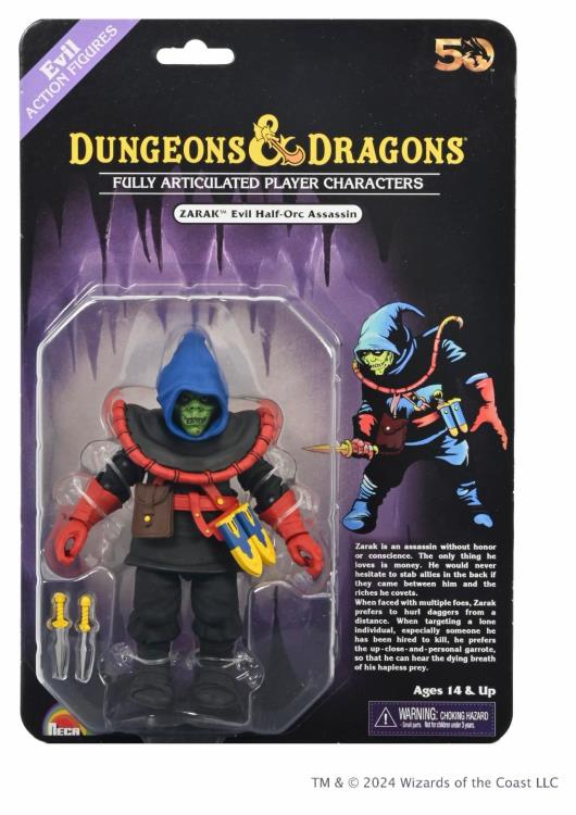 ( Pre Order ) NECA Dungeons & Dragons 50th Anniversary Zarak Action Figure