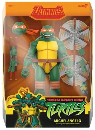 ( Pre Order ) Super 7 TMNT Ultimates 2003 Animated Series Michelangelo 7-Inch Action Figure