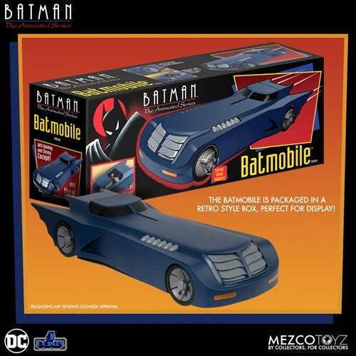 ( Pre Order ) Mezco Batman: The Animated Series Batmobile 5 Points Vehicle