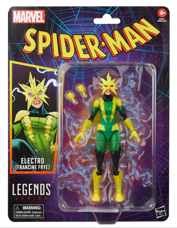 ( Pre Order ) Marvel Legends Series Electro (Francine Frye), Retro Comics 6 inch Action Figure