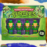 ( Pre Order ) Super 7 Teenage Mutant Ninja Turtles Mutagen Ooze Glow-in-the-Dark 3 3/4-Inch ReAction Plus Figures 4-Pack