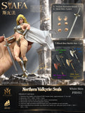 ( Pre Order )  Fury Toys FSV02 Northern Valkyrie Svafa White Skin Golden Armor Ver. 1/12 Scael Action Figure