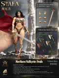 ( Pre Order )  Fury Toys FSV02 Northern Valkyrie Svafa Yellow Skin Red Armor Ver. 1/12 Scael Action Figure