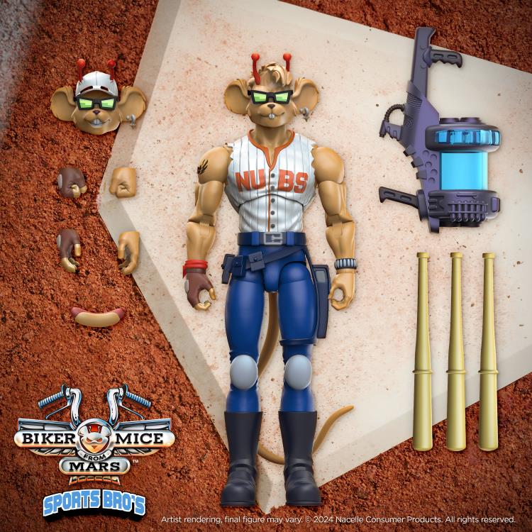 IN STOCK! Biker Mice from Mars Sports Bros Home-Run Throttle PX