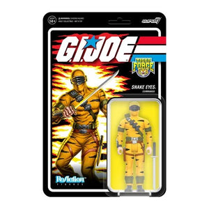 IN STOCK! Super 7 Reaction G.I. Joe Tiger Force Snake Eyes 3 3/4 inch Figure