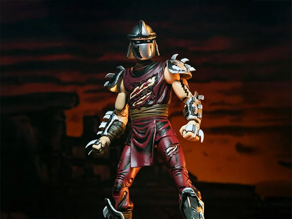 ( Pre Order ) NECA TMNT Battle Damaged Shredder (Mirage Comics Classic Colors) Action Figure