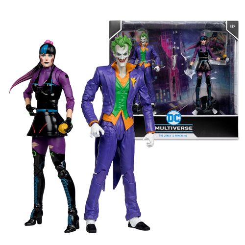 ( Pre Order ) DC Multiverse The Joker and Punchline 7-Inch Scale Action Figure 2-Pack