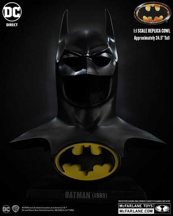 IN STOCK! McFarlane DC Direct 1989 Batman 1:1 Scale Cowl Replica
