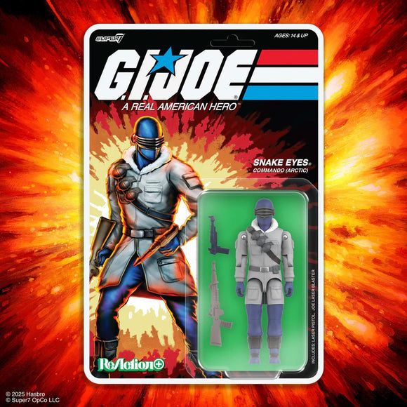 ( Pre Order ) Super 7 G.I Joe O-Ring Wave 5 Arctic Snake Eyes Action Figure