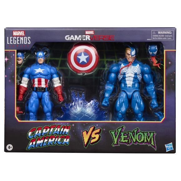 ( Pre Order ) Marvel Legends Series Gamerverse Captain America vs Venom Action Figure 2 Pack
