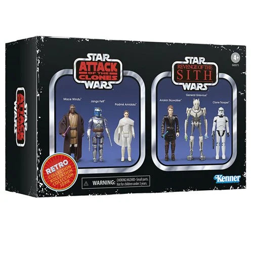 IN STOCK! Star Wars: The Retro Collection Attack of the Clones & Star Wars: Revenge of the Sith 3 3/4-Inch Action Figures