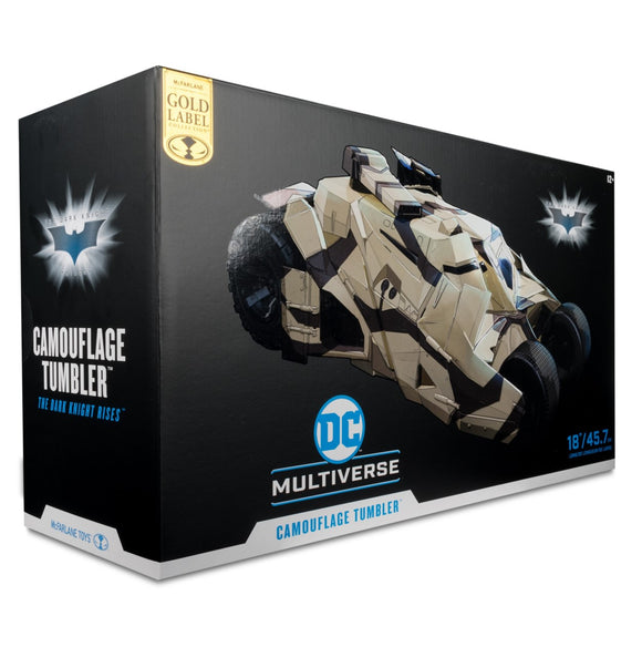 IN STOCK! McFarlane DC Multiverse Camouflage Tumbler (The Dark Knight Rises) Gold Label Vehicle