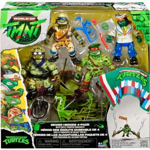 モ*ン様 TMNT SewerSportsAll-Stars4体セット 未開封 IN STOCK! Teenage Mutant Ninja Turtles World of TMNT Sewer Heroes