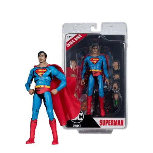 IN STOCK! McFarlane Page Punchers Christopher Reeve 1978 Superman 7 inch Action Figure With Comic