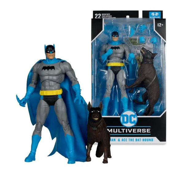 IN STOCK! McFarlane DC Multiverse Batman & Ace the Bat-Hound (Silver Age) 7 inch Action Figure