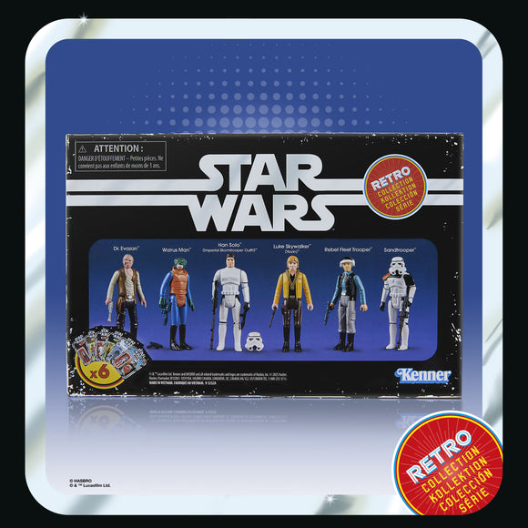 ( Pre Order ) Star Wars Retro Collection Star Wars: A New Hope Multipack, 3.75 Inch Action Figure 6-Pack