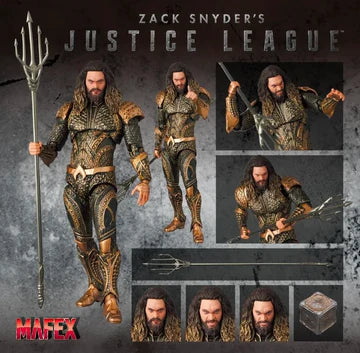 IN STOCK! IN STOCK! Zack Snyder's Justice League MAFEX No.209 Aquaman ( OPENED AND DISPLAYED )