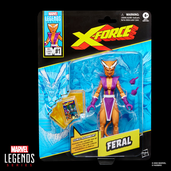 ( Pre Order ) Marvel Legends Series Feral, X-Force and X-Men Comics-Inspired 6 inch Action Figure