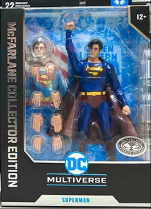 ( Pre Order ) McFarlane DC Multiverse Collector Edition #25 Superman: ( PLATINUM EDITION ) The Movie (1978) 7 inch Action Figure