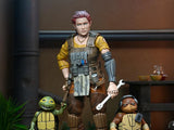 ( Pre Order ) NECA TMNT The Last Ronin - The Lost Years Grammy April with Baby Yi & Moja