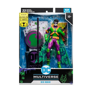 IN STOCK! McFarlane Dc Multiverse Gold Label Jokerized Red Robin 7 inch Action Figure