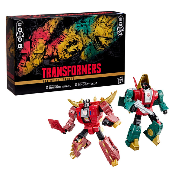 ( Pre Order ) Transformers Generations Selects Age of the Primes G2 Universe Dinobot Slug and Dinobot Snarl Converting Action Figures