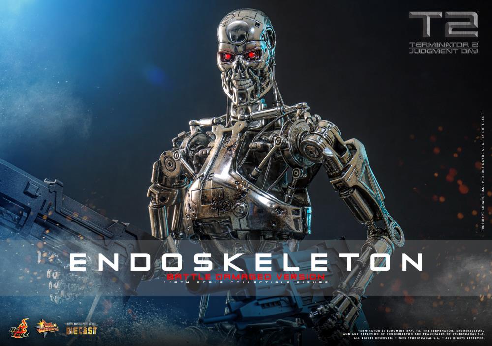 Pre Order ) Hot Toys Terminator 2: Judgement Day MMS Endoskeleton