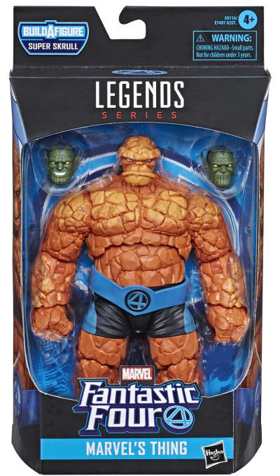 IN STOCK! Marvel Legends Fantastic Four 6 Inch Action Figure BAF Super Skrull - Thing ( Dinged Corner )