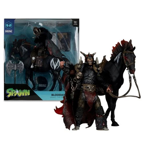 ( Pre Order ) McFarlane Spawn: The Dark Ages Bloodaxe with Horse 7-Inch Scale Action Figure 2-Pack with McFarlane Toys Digital Collectible