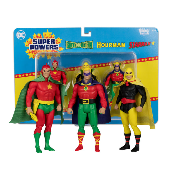 ( Pre Order ) DC Super Powers Green Lantern / Hourman / Starman 3pk