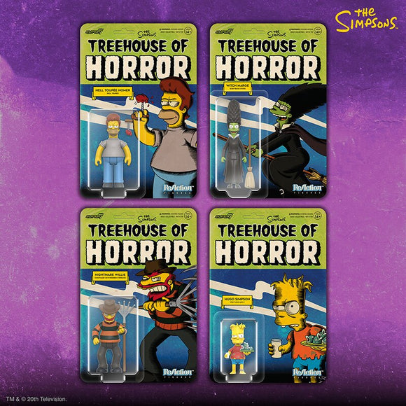 IN STOCK! Super7 Reaction The Simpson Tree House of Terror Wave 2 Set of 4