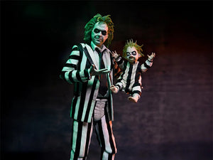 ( Pre Order ) NECA Beetlejuice Beetlejuice Ultimate "Striped Suit" Beetlejuice Action Figure