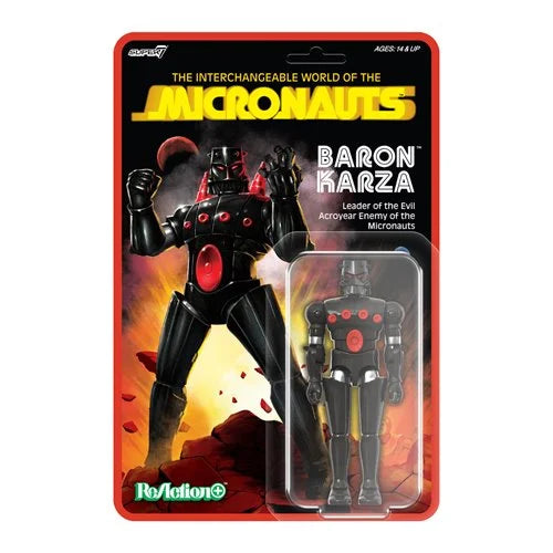 ( Pre Order ) Super 7 Reaction Micronauts Baron Karza 3 3/4 inch Figure