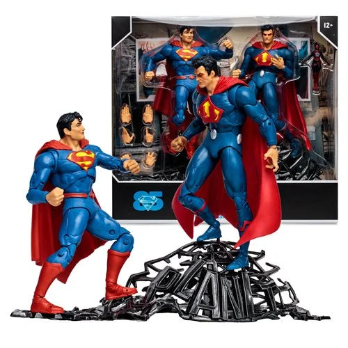 IN STOCK! McFarlane DC Multiverse Superman vs. Superman of Earth-3 with Atomica 7-Inch Scale Action Figure 2-Pack
