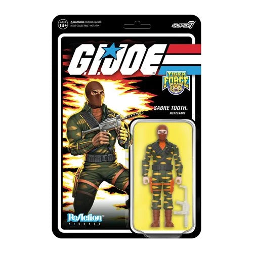 IN STOCK! Super 7 Reaction G.I. Joe Sabre Tooth 3 3/4-Inch Figure