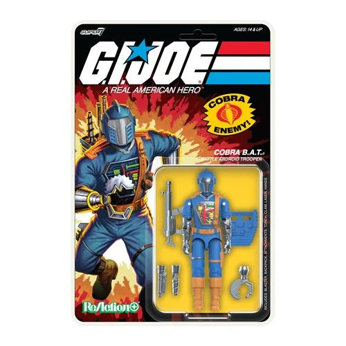 IN STOCK! Super 7 G.I Joe O-Ring  Wave 1 Cobra B.A.T Comic Version