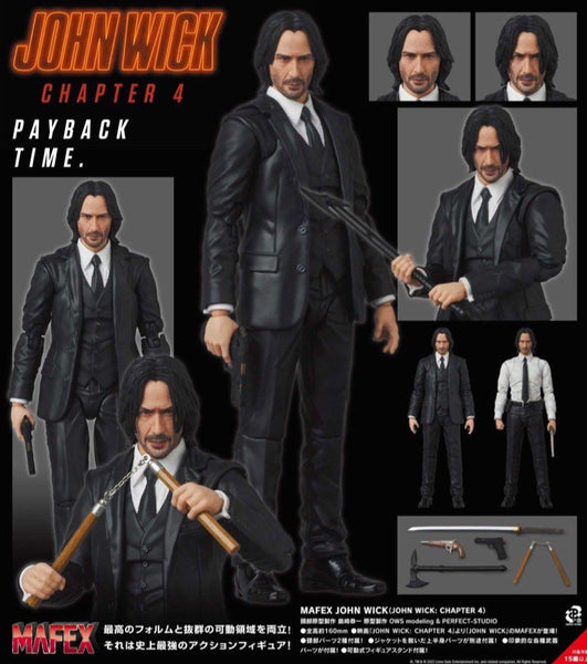 MAFEX No.212 JOHN WICK ジョン・ウィック チャプター4 IN STOCK! MAFEX Deluxe John Wick (Chapter 4) No. 212 – DJCCollectibles