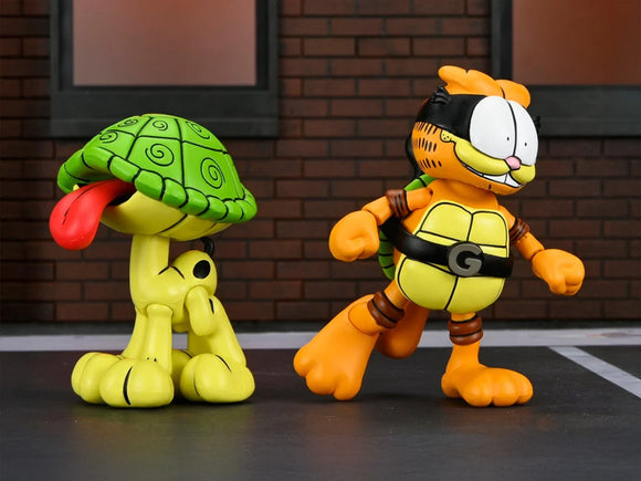 ( Pre Order ) NECA TMNT x Garfield Ultimate Garfello & Odie (Archie Comics) Action Figure Set